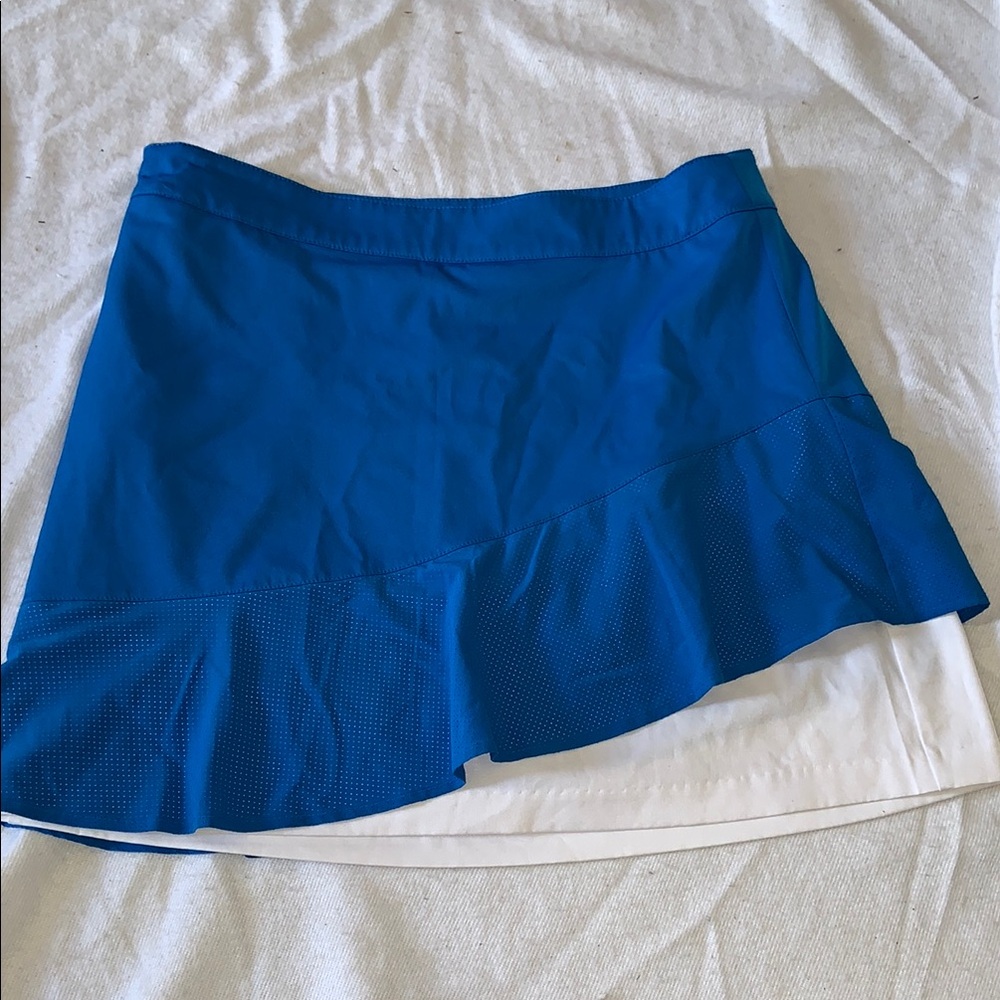 Lady Hagen royal blue and white golf skirt skort size 8